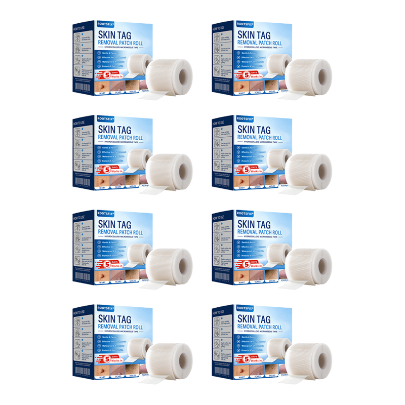 🌟Rootsfix® Multi-Functional Microneedle Hydrocolloid Patch Roll | Targets Skin Tags, Warts & Stubborn Blemishes