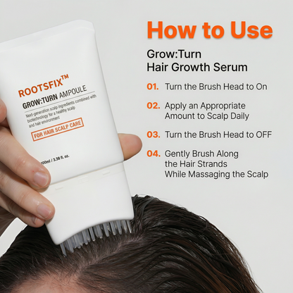 🕊Rootsfix™ GrowTurn Hair Brush Serum