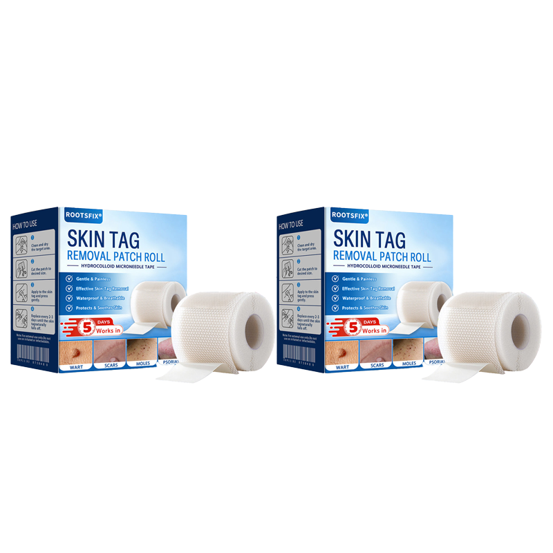 🌟Rootsfix® Multi-Functional Microneedle Hydrocolloid Patch Roll | Targets Skin Tags, Warts & Stubborn Blemishes
